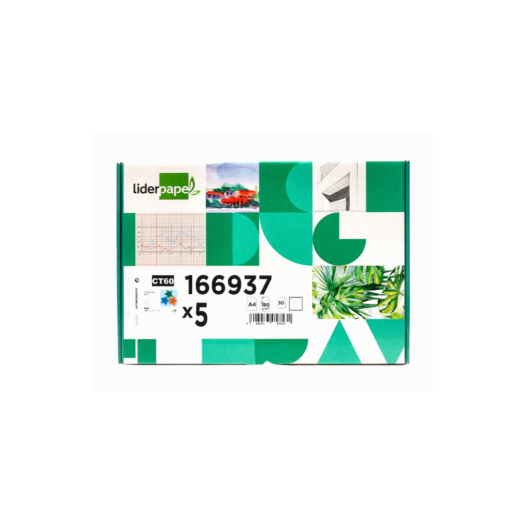 Cartolina 180G/M² Packs Monocolor / Liderpapel