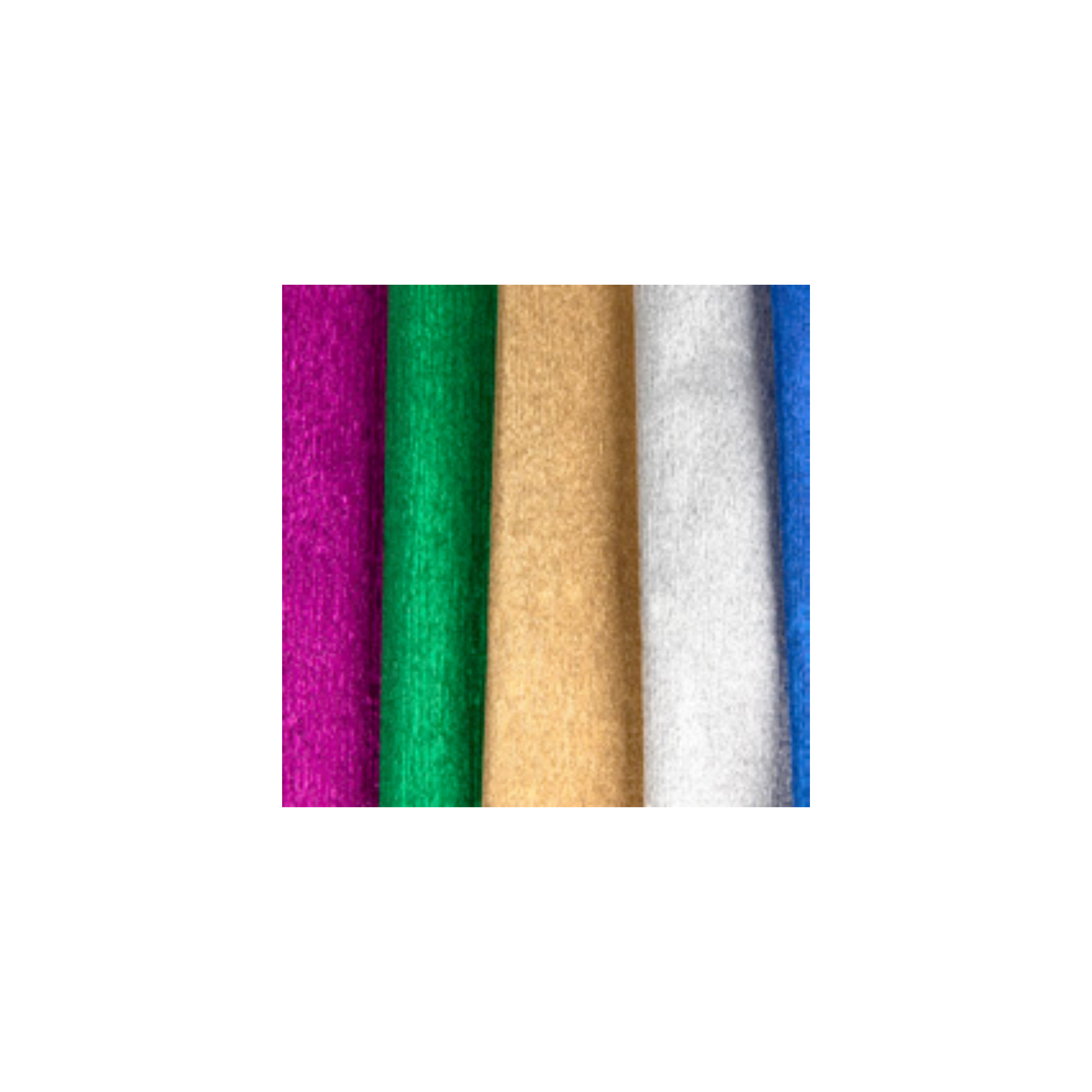 Papel Crepe Cores Metalizadas