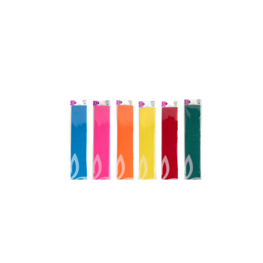 Papel Crepe 50cm x 2,5m Cores Clássicas