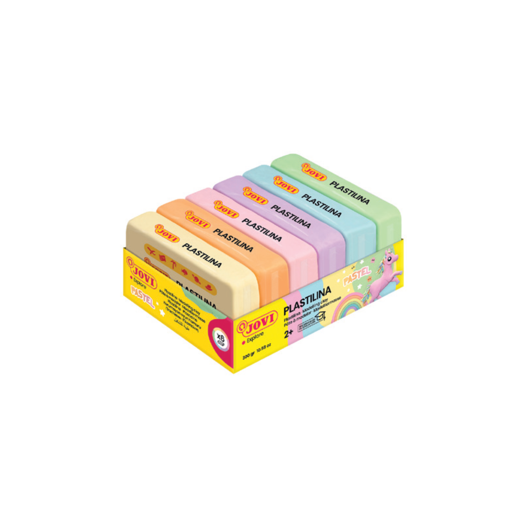 Plasticina Cores Pastel / Jovi