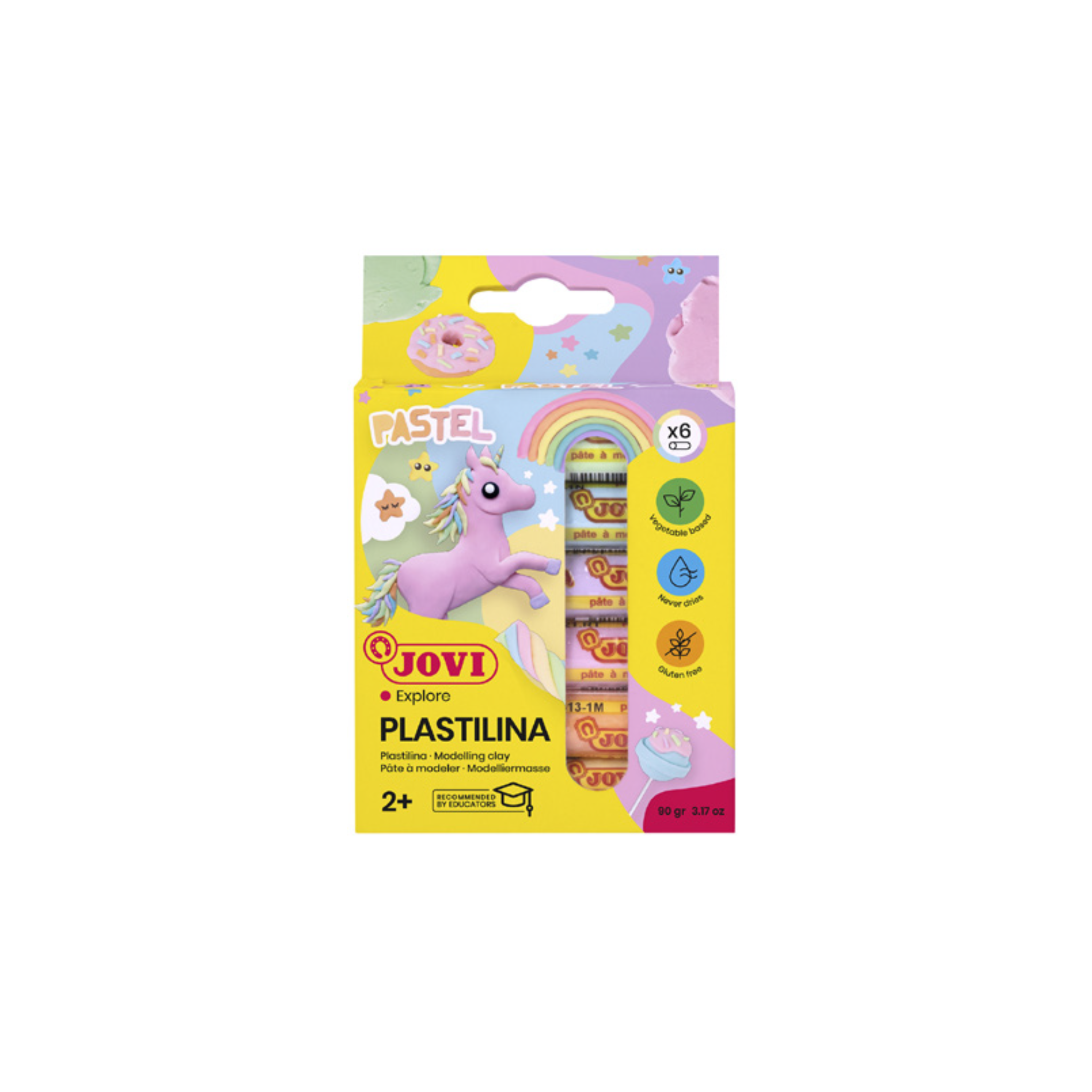 Plasticina Cores Pastel / Jovi