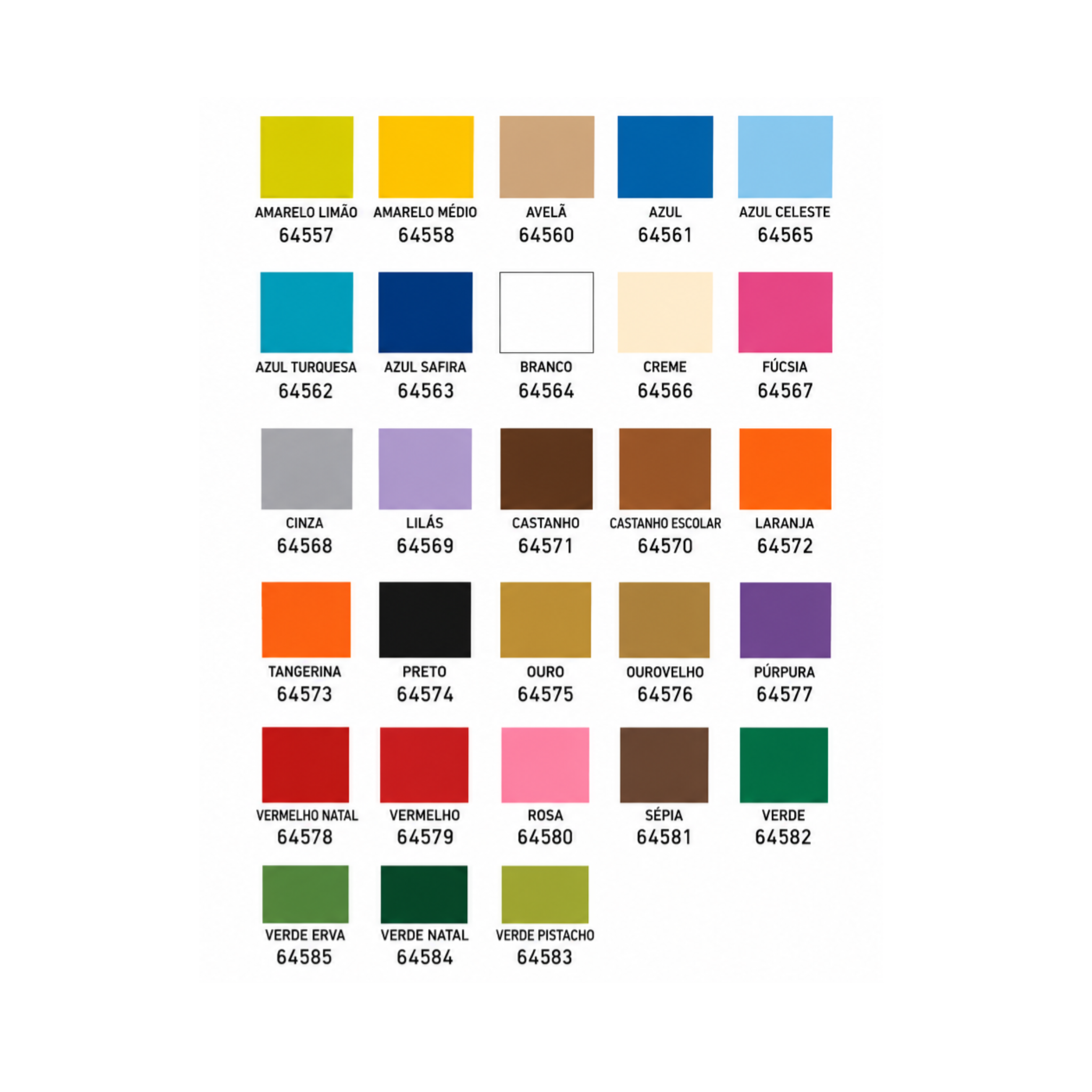 Cartolina 50 x 65 cm. Pack de 25 Folhas Monocolor