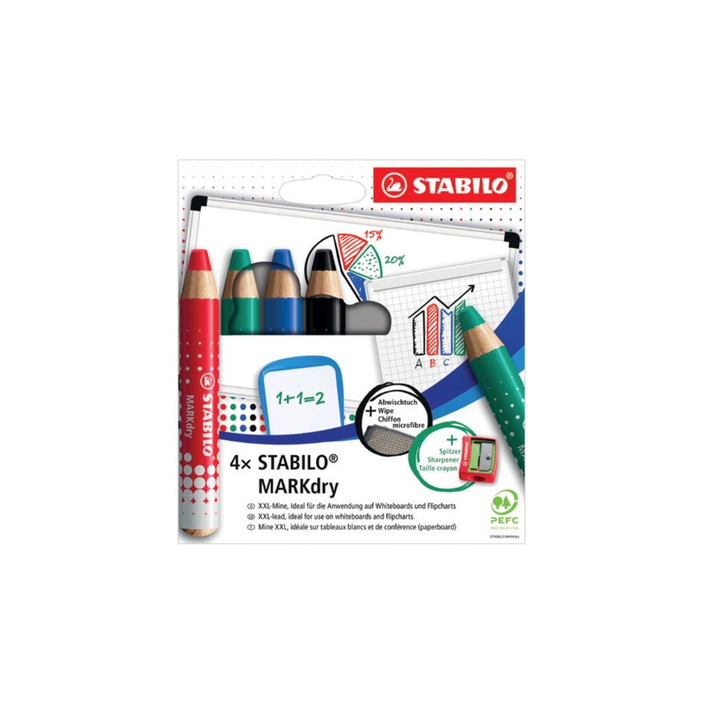 Lápis Markdry para Quadro Branco / Stabilo
