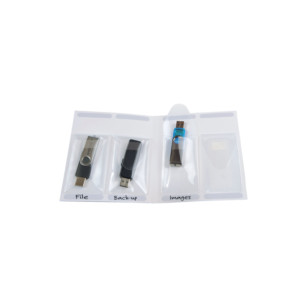 Bolsa Autoadesiva para Memórias USB