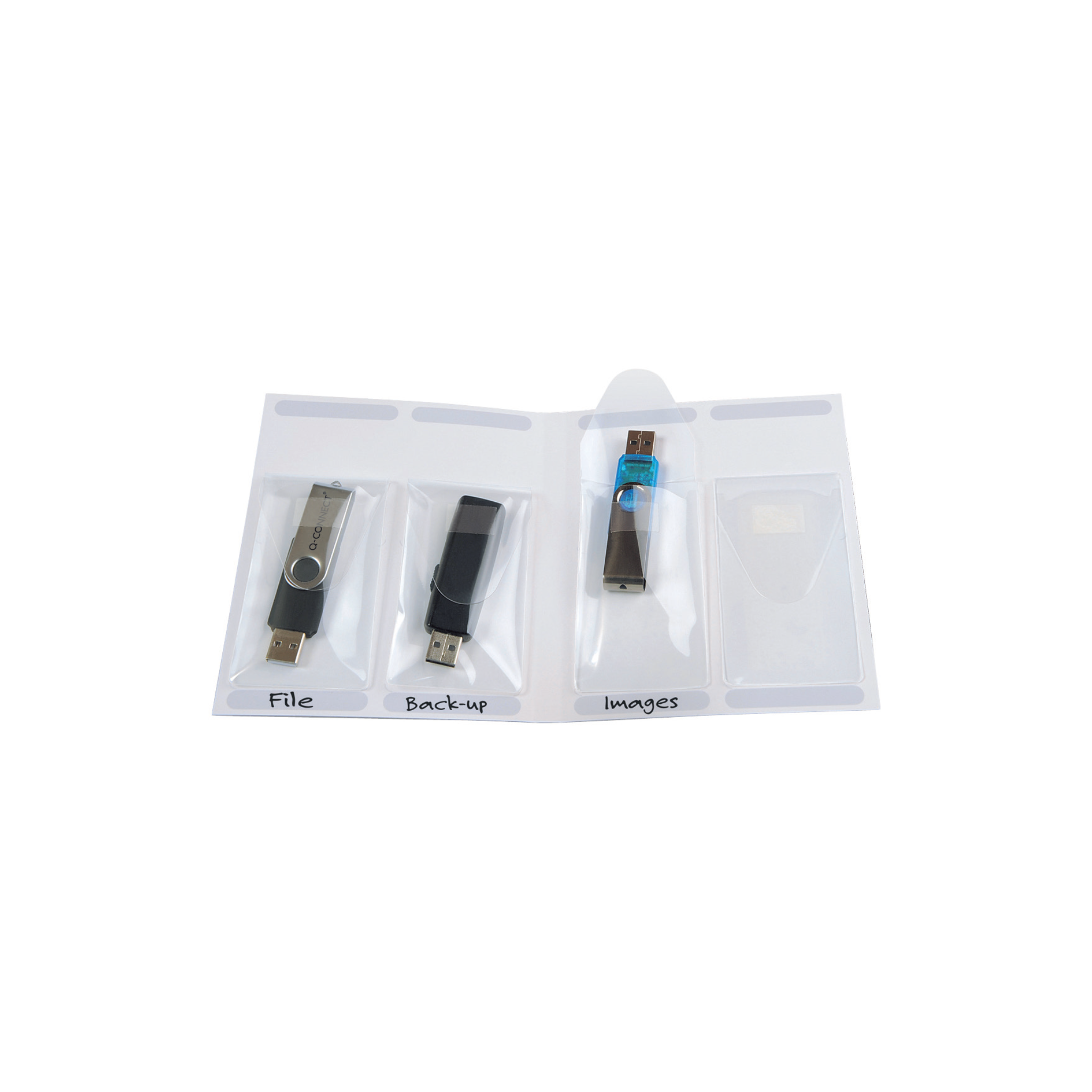 Bolsa Autoadesiva para Memórias USB