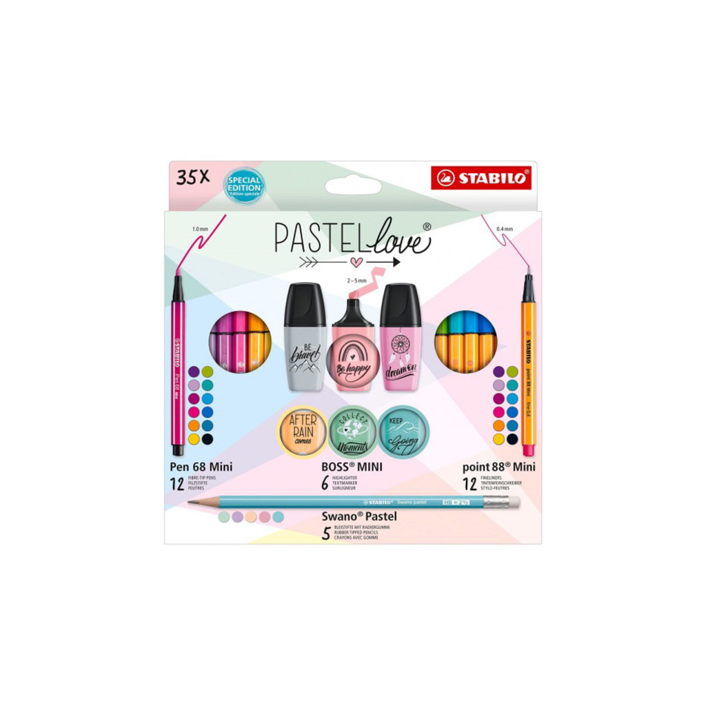 Marcador Pastel Love World Mini / Stabilo