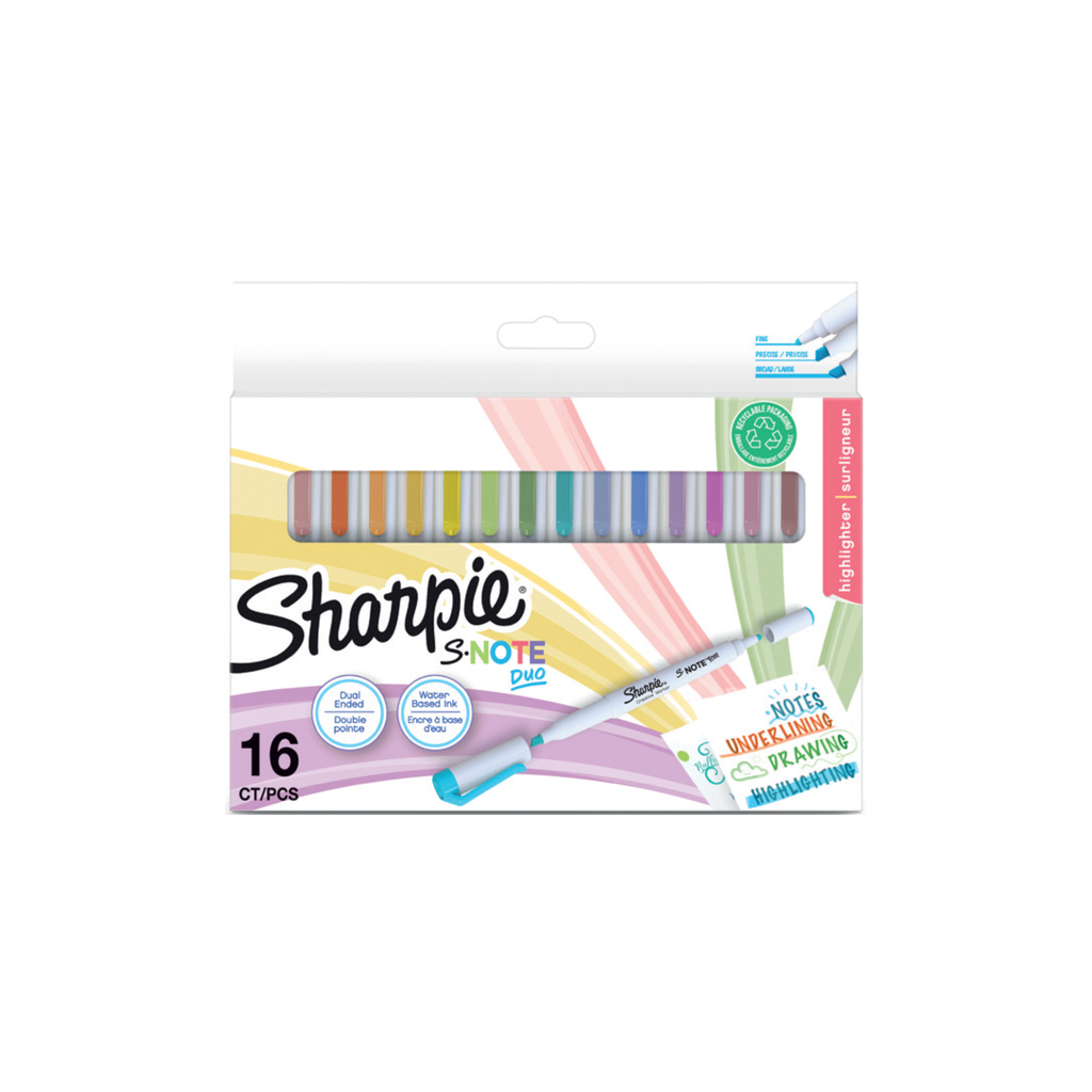 Marcador Fluorescente Pastel S-Note Duo