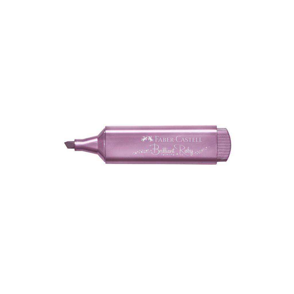Marcador Fluorescente 46 Metálico Recarregável / Faber Castell